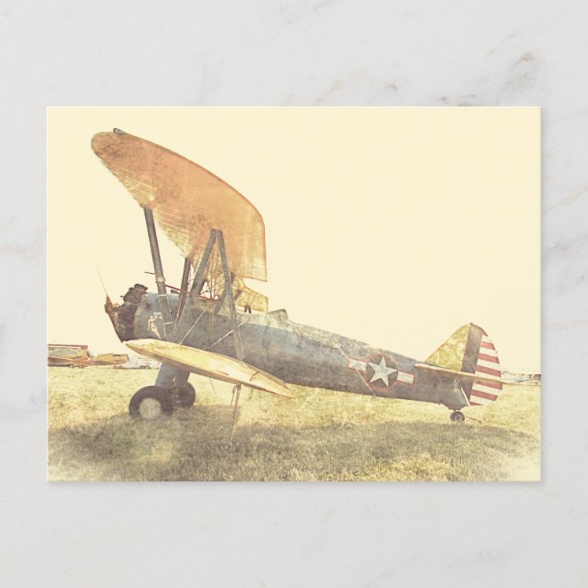 Cartes postales d'avions de combat biplans anciens (Devant)