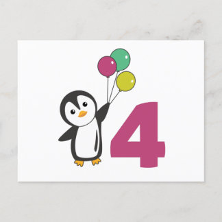 Cartes postales de ballons pour le quatrième anniv