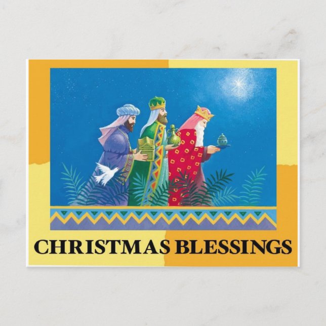 Cartes postales de bénédictions de Noël (Devant)
