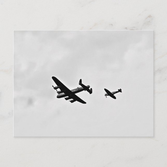 Cartes postales de bombardier et de Spitfire de (Devant)