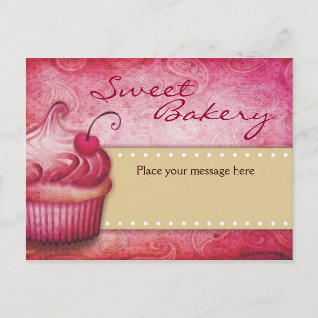 Cartes postales de boulangerie sucrée (Devant)