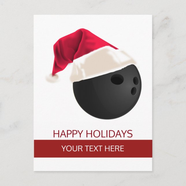 Cartes postales de boule de bowling de Noël Chapea (Devant)