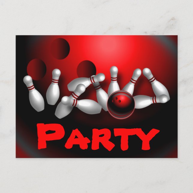 Cartes postales de Bowling personnalisées (Devant)