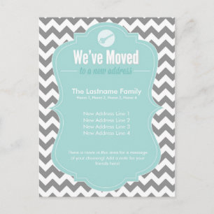 Cartes postales de changement d'adresse Nous avons