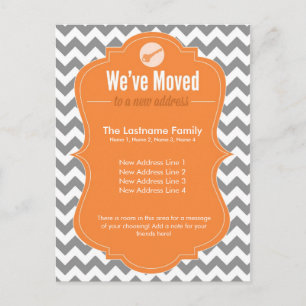 Cartes postales de changement d'adresse Orange Nou