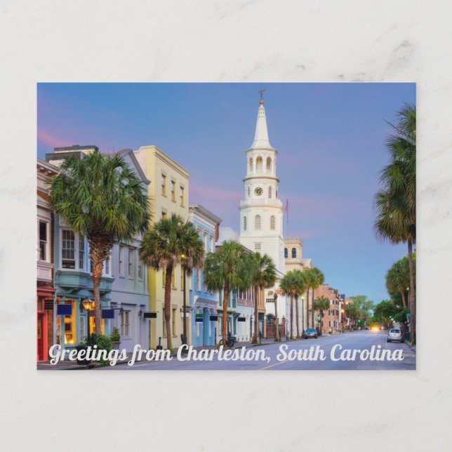 Cartes Postales De Charleston, Caroline Du Sud (Devant)