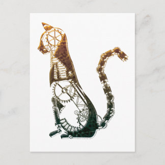 Cartes postales de chat Steampunk