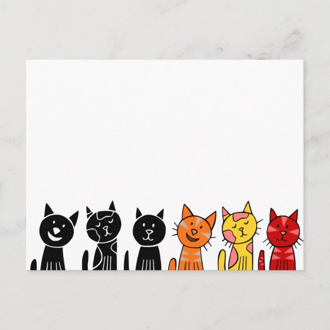 Cartes postales de chats mignons (Devant)