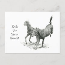 Cartes postales de croisement de talons