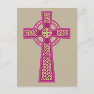 Cartes postales de croix céleste rose