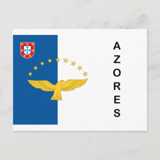Cartes postales de drapeau du Portugal d'îles des