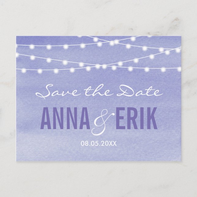 Cartes postales de faire-part de mariage avec guir (Devant)