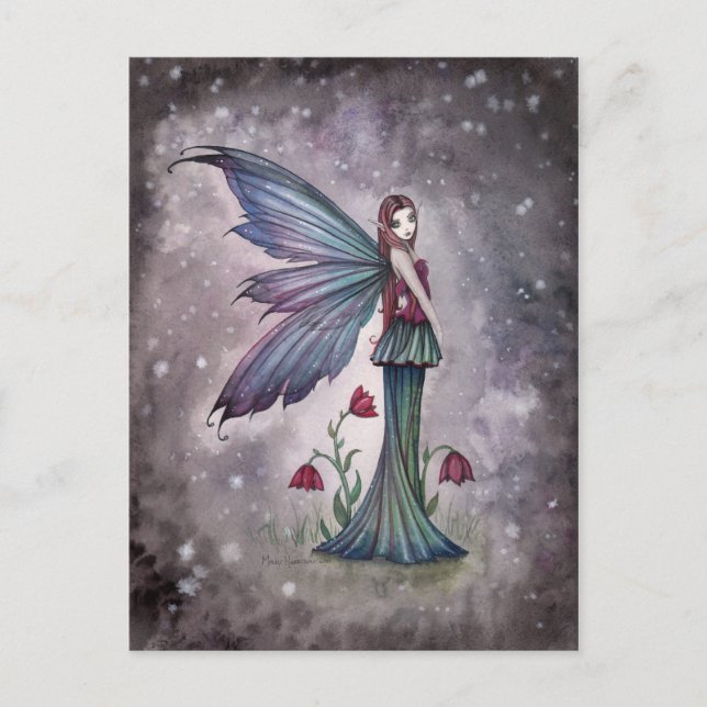 Cartes postales de fantaisie de fées de fleurs en  (Devant)