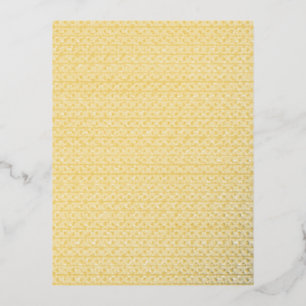 Cartes postales de fêtes en feuille d'or Luxe