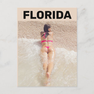 CARTES POSTALES DE FILLETTE BIKINI À CHAÎNE G