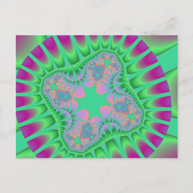 Cartes postales de fleurs vertes de trèfle personn (Devant)