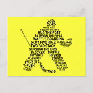 Cartes postales de gardiens de but de hockey