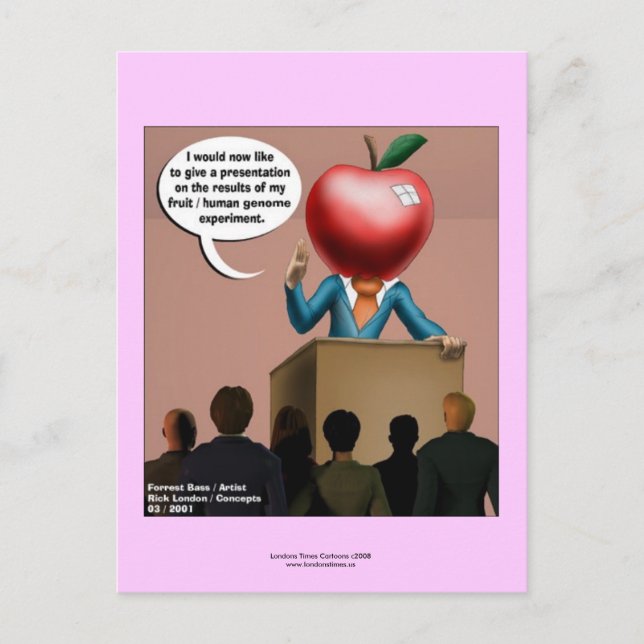 Cartes postales de génome amusantes (Ensemble de 8 (Devant)