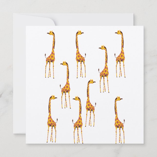 Cartes postales de girafes (Devant)