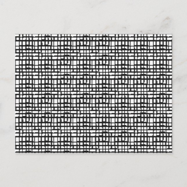 Cartes postales de grille optique abstraite (Devant)
