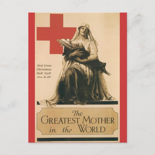 Cartes postales de guerre, Croix-Rouge Vintage (Devant)