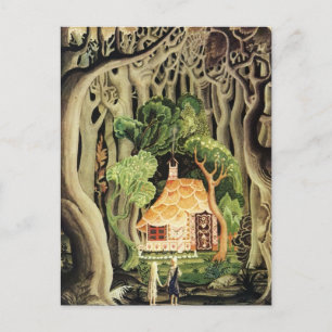 Cartes postales de Hansel et Gretel de Nielsen