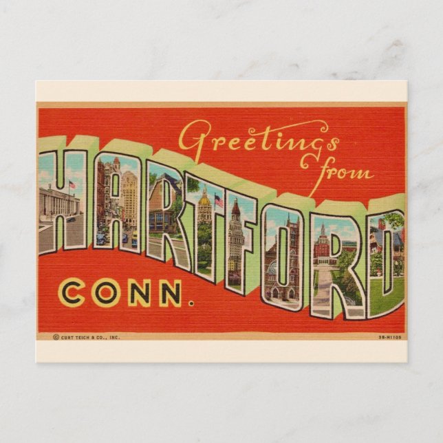 Cartes postales de Hartford (Devant)