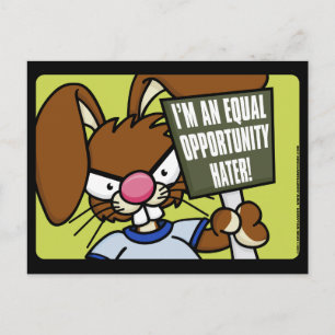 Cartes postales de Hater Bunny en colère