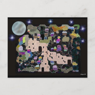 Cartes postales de Jérusalem sous la lune