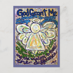 Cartes postales de la prière Serenity Angel Peintu