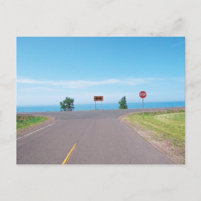 Cartes postales de la route frontalière du lac Sup (Devant)