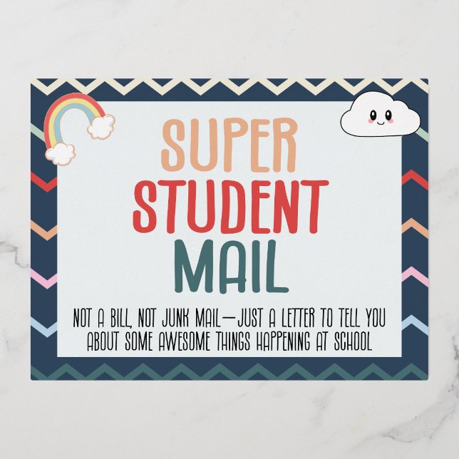 Cartes postales de la salle de classe (Recto)