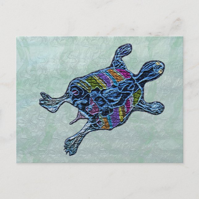Cartes postales de la tortue de mer (Devant)