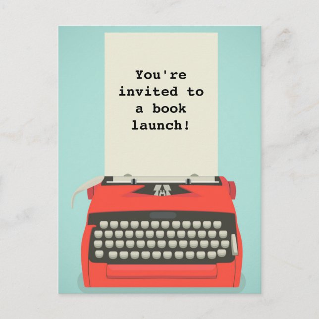 Cartes postales de lancement de livre ou d'événeme (Devant)