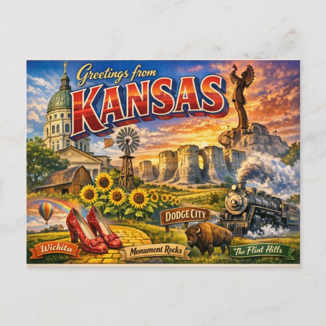 Cartes postales de l'État  (Devant)