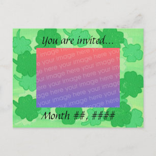 Cartes postales de l'invitation photo Mariage Sham