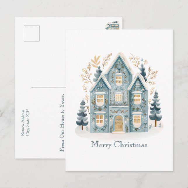 Cartes postales de maisons de vacances de l'art fo (Devant / Derrière)