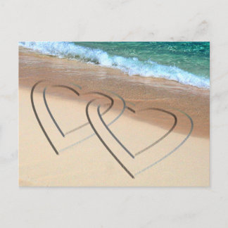 Cartes Postales de Mariage Coeurs Save The Date Pl