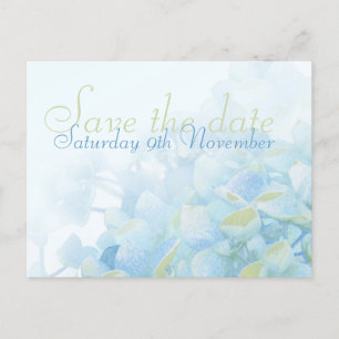 Cartes postales de mariage hydrangea pour sauvegar