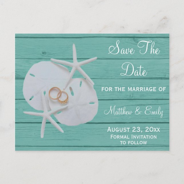 Cartes postales de mariage "Save the Date" pour un (Devant)