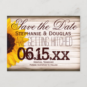 Cartes postales de mise en vente de date avec des