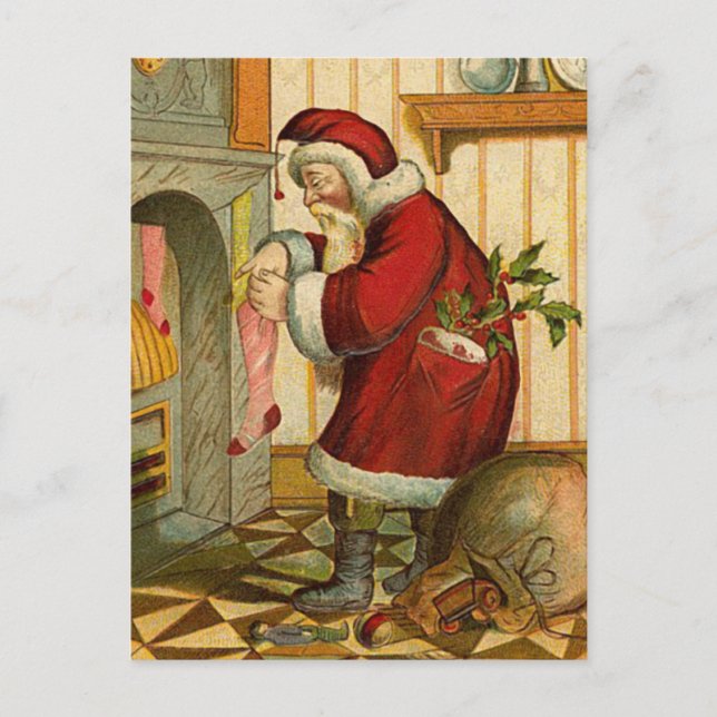 Cartes postales de Noël Père Noël (Devant)