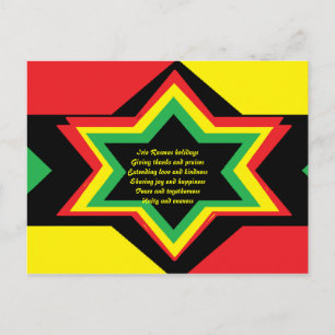 cartes postales de noël rasta-irie rasmas