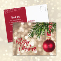 Cartes postales de Noël Rouge