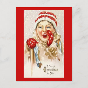 Cartes postales de Noël vintages et colorées
