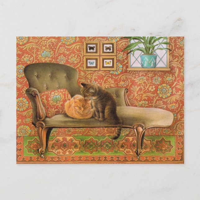 Cartes postales de peinture de chat (Devant)