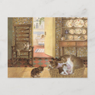 Cartes postales de peinture de chat