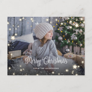 Cartes postales de photos de Noël Magique Starry