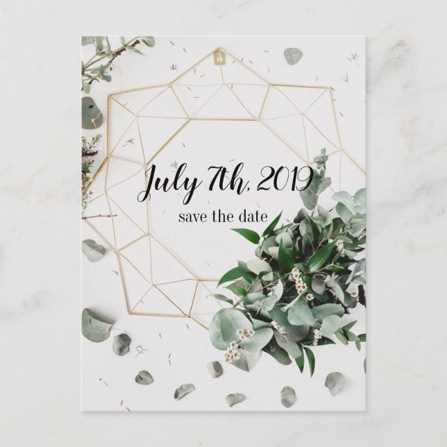 Cartes postales de pré-annonce de mariage à motif  (Devant)