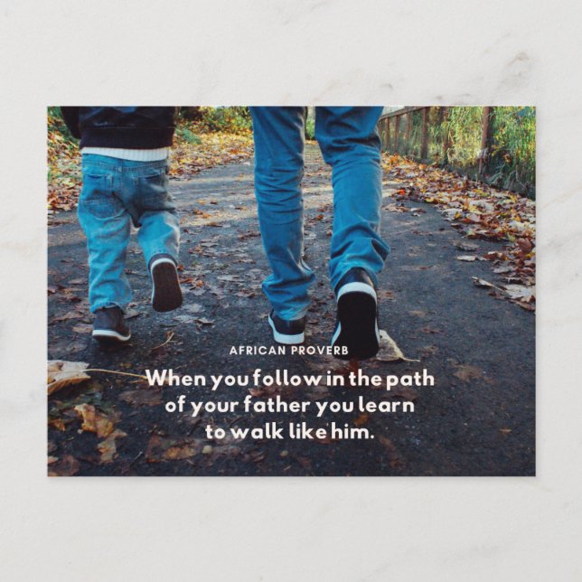 Cartes postales de proverbes africains (Devant)